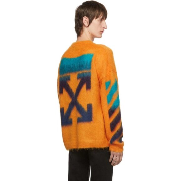 Off White Orange Mohair Sweater (Original $1195) - Picture 3 of 9